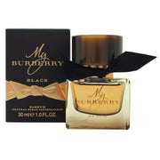 Burberry My Burberry Black Eau de Parfum 30 ml fra Burberry i mørk lakridsfarvet flakon med sort sløjfe og gyldent låg