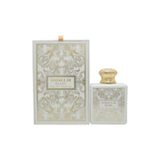 French Avenue Essence de Blanc Eau de Parfum 100 ml, French Avenue – klar glasflaske med gylden væske og kantet låg