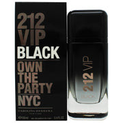 212 VIP Black Eau De Parfum, Carolina Herrera, 100 ml – mat sort cylindrisk flaske med gradient og sølvdetalje i bunden