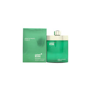 Mont Blanc Individuel Tonic Eau de Toilette 75 ml – klar blå glasflaske med sølvfarvet låg og maskulint design