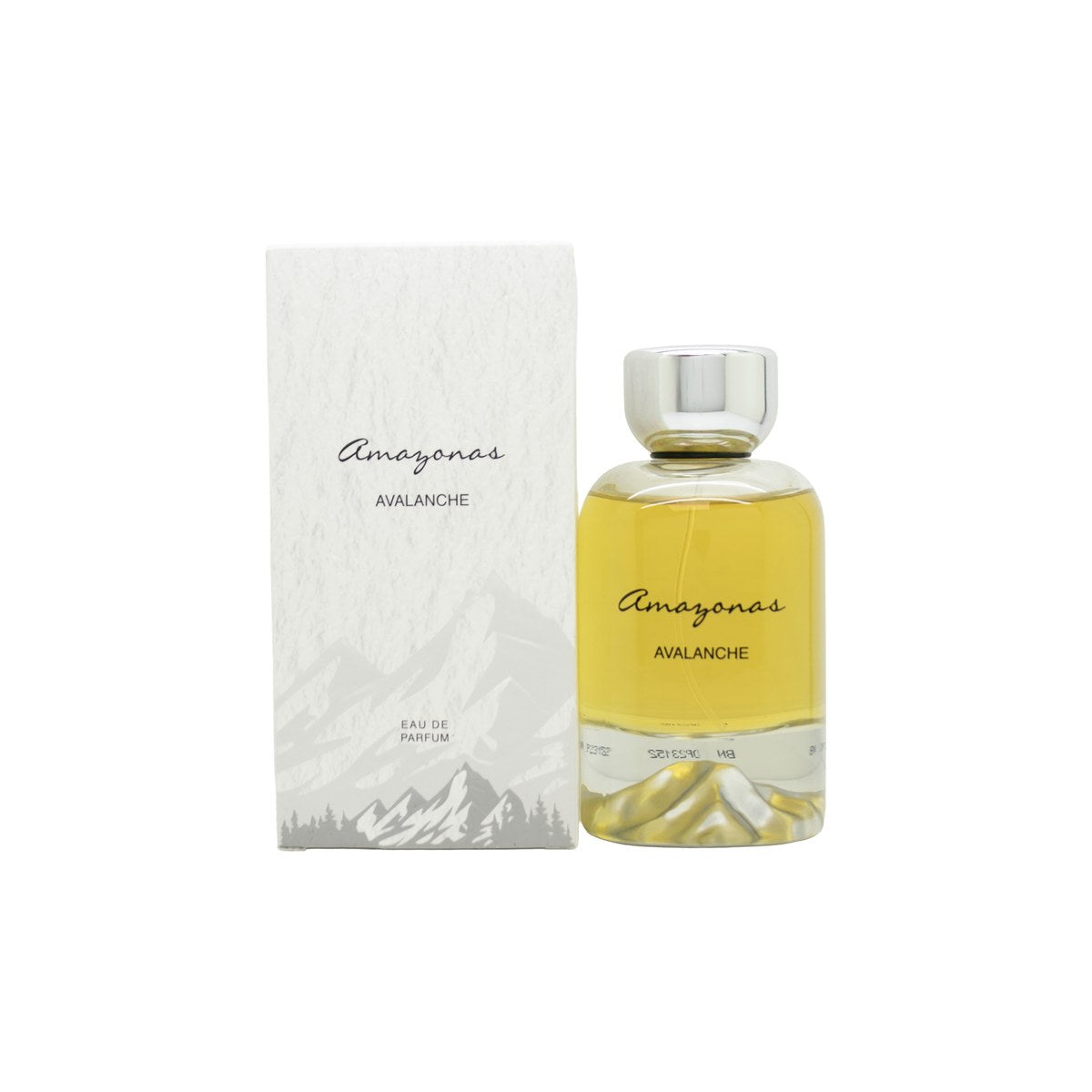 Atralia Amazonas Avalanche Eau de Parfum 100ml – mørkegrøn rektangulær flakon i glas med gyldent låg og frontlogo