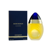 Boucheron Eau de Parfum 100 ml fra Boucheron i rund klar glasflaske med gylden krave og ravfarvet duft