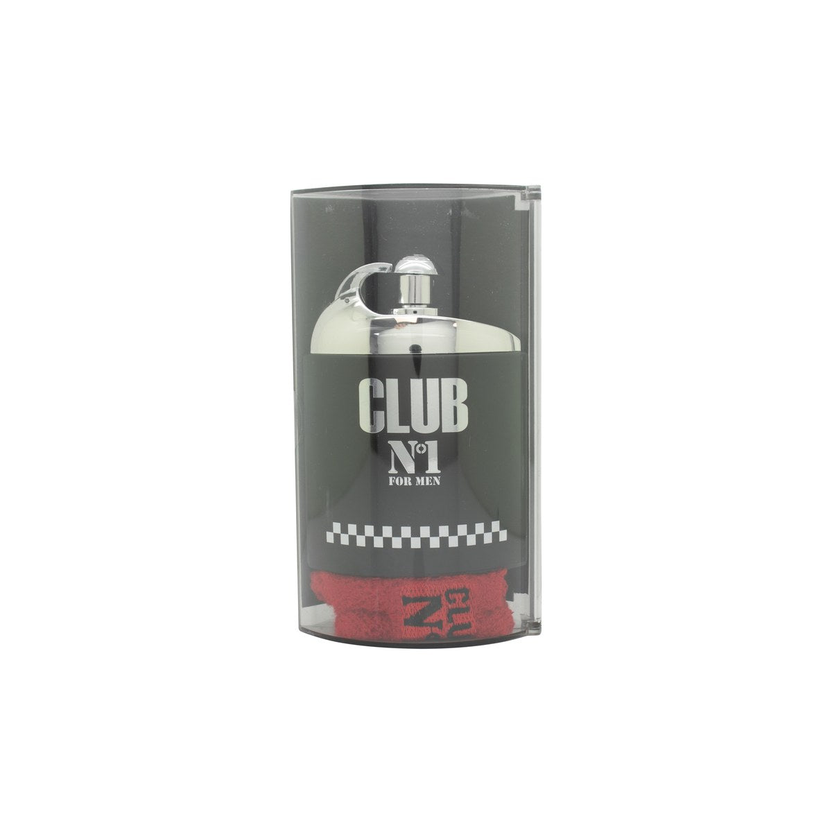 New Brand Club Nº1 Eau de Toilette 100 ml fra New Brand – klar glasflaske med sort låg og enkelt, maskulint design