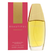 Estee Lauder Beautiful Eau de Parfum 75 ml, Estée Lauder – klar, rund flakon med gylden hals og låg.
