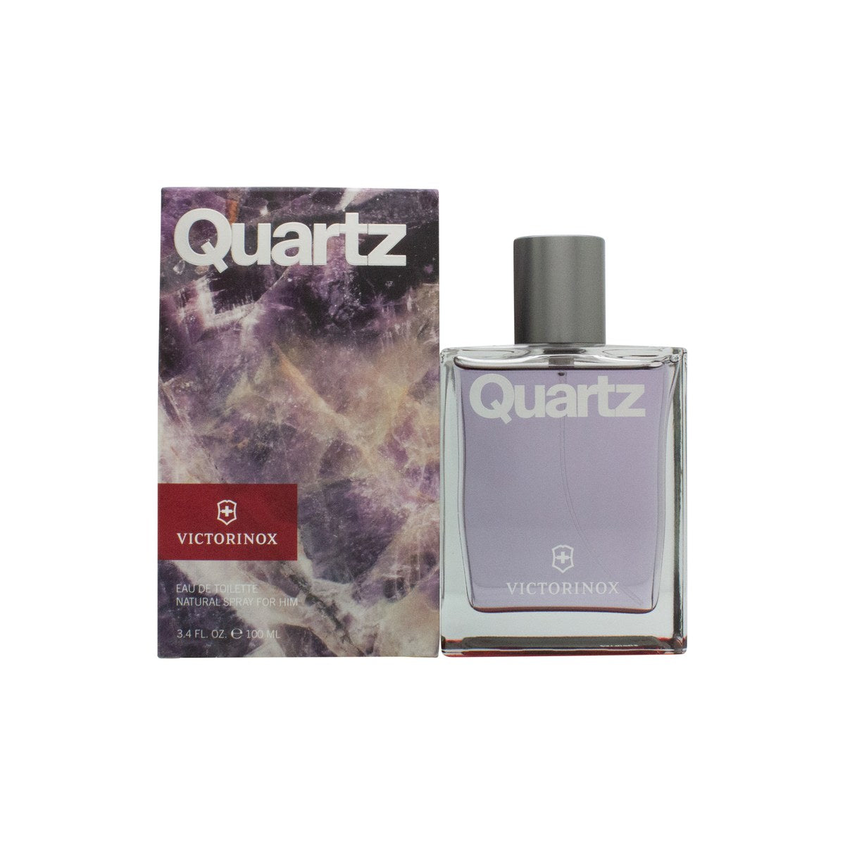Swiss Army Victorinox Quartz Eau de Toilette 100 ml fra Swiss Army Victorinox, glasflaske med mørkegrøn kerne og sølv låg