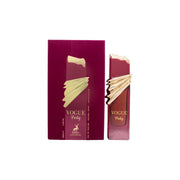 Maison Alhambra Vogue Party Eau de Parfum 100 ml – lyserød firkantet glasflaske med guldfarvet låg og elegant etiket