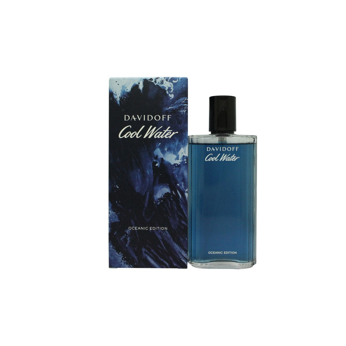 Davidoff Cool Water Eau de Toilette 125ml - Oceanic Edition, Davidoff 125 ml flakon i dybblåt glas med sølv kork