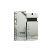 Jacques Bogart Silver Scent Infinite Silver Eau de Toilette 100 ml – sølvfarvet, rektangulær flakon med sort låg og blankt metaldesign