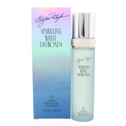 Elizabeth Taylor Sparkling White Diamonds Eau de Toilette 100 ml – flakon med sølv kapsel og krystaldetaljer