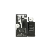 Daniel Hechter Black Eau de Parfum 100 ml – sort rektangulær glasflaske med mørke kanter og minimalistisk logo i sølvtoner