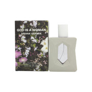 Ariana Grande God Is A Woman Eau de Parfum 30 ml – lavendelfarvet facetslebet flakon med rund, klar hætte og krystaldesign