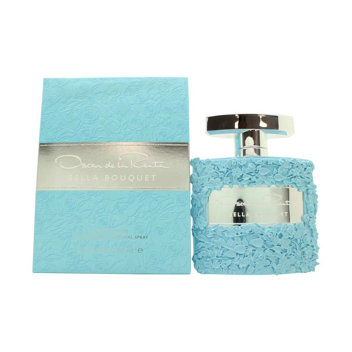 Oscar de la Renta Bella Bouquet Eau de Parfum 100 ml fra Oscar de la Renta, lyserød blomsterformet flakon med guldkantet låg