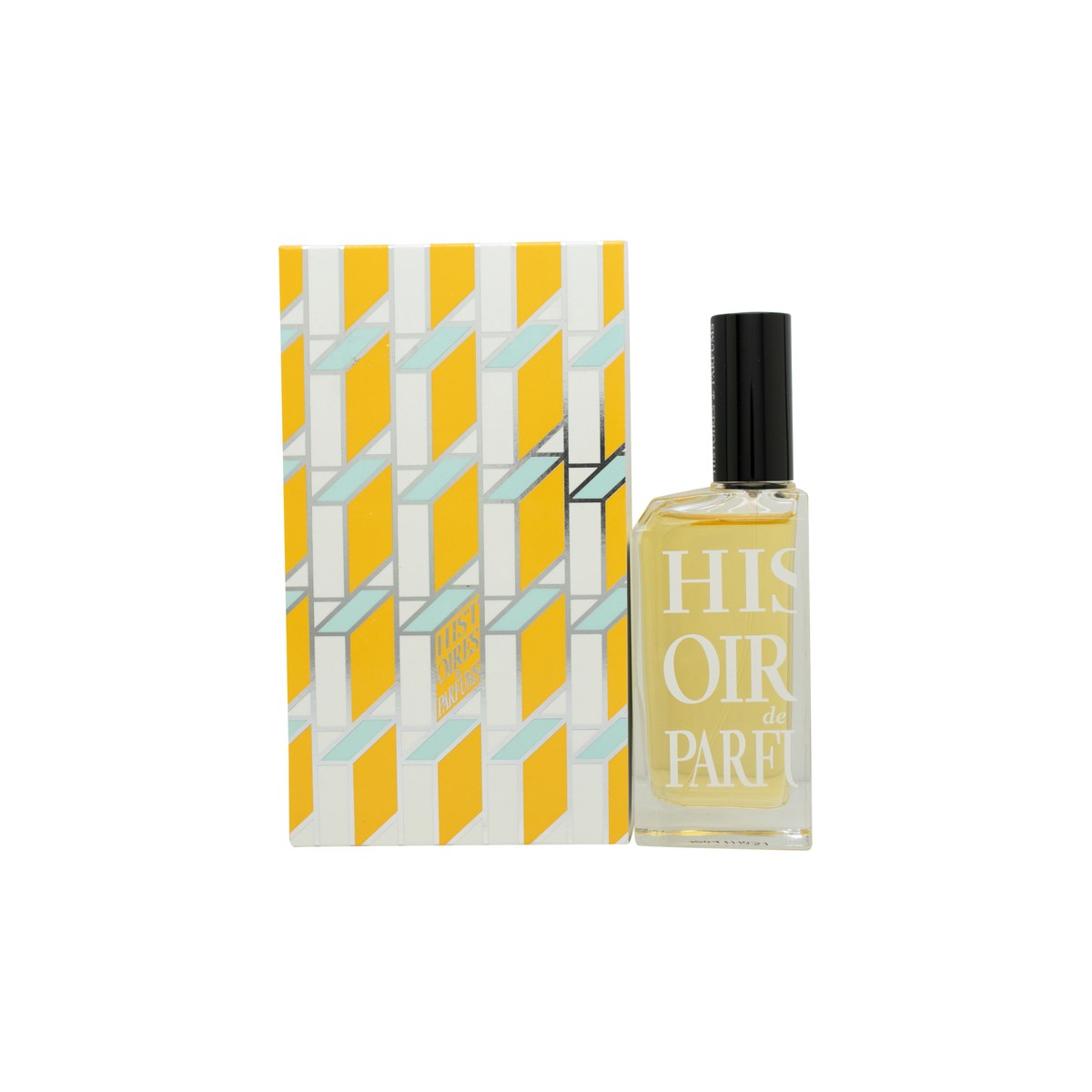 Histoires de Parfums 1804 Eau de Parfum 60ml fra Histoires de Parfums i flakon af klart glas med gylden etiket og sort låg.