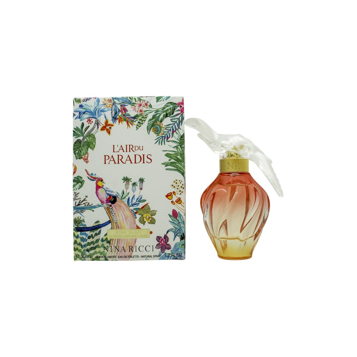 Nina Ricci L'Air du Paradis Eau de Toilette 50 ml fra Nina Ricci, æbleformet rosa glasflakon med bladformet sølvprop