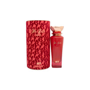 Rue Broca MA BELLE XOXO Eau de Parfum 100 ml, rosa rund glasflaske med gylden hætte og hjerteformet detalje.