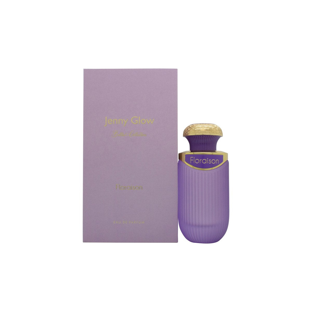 Jenny Glow Floraison Eau De Parfum 100 ml fra Jenny Glow i klar glasflaske med lyserød væske og sølvfarvet kork