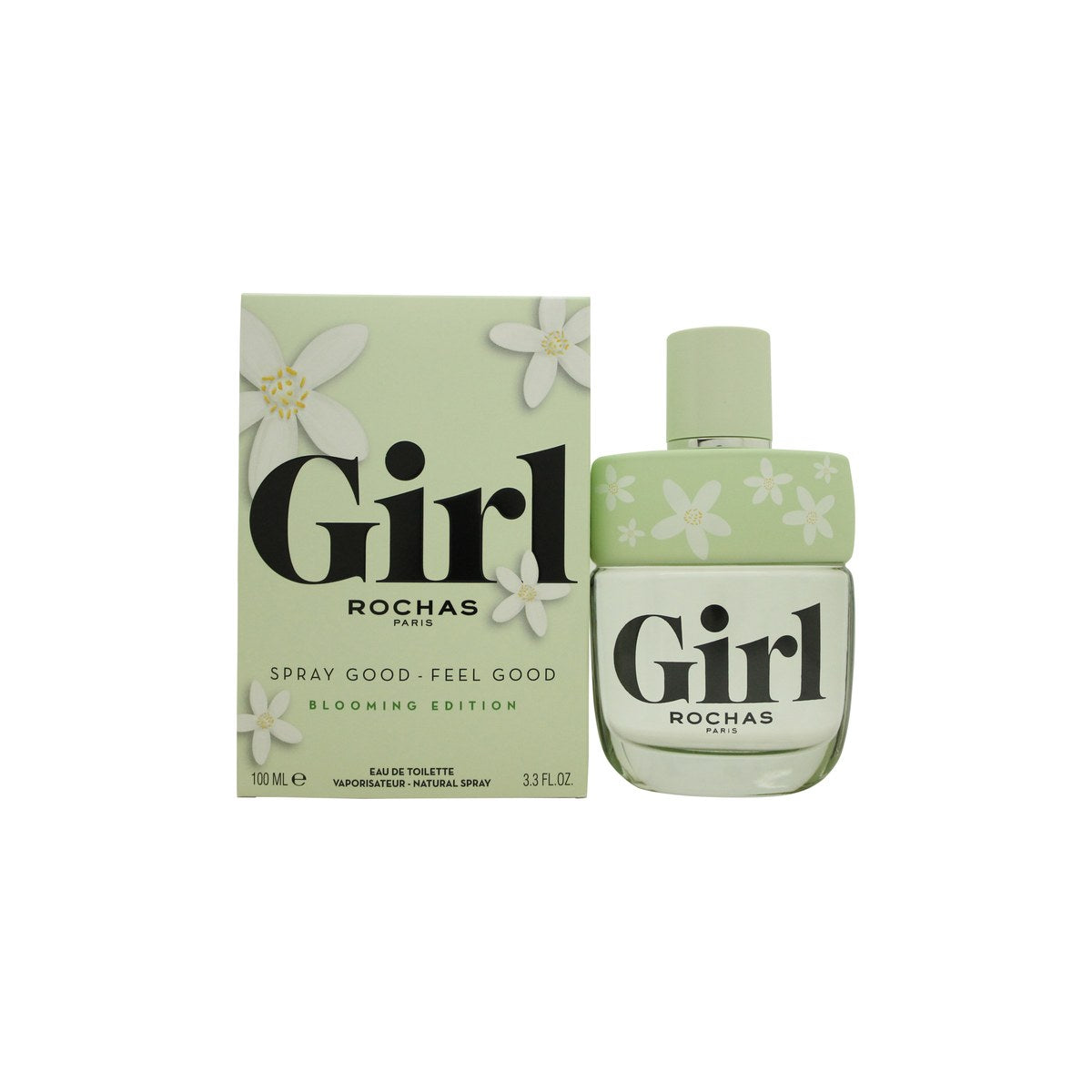Rochas Girl Blooming Eau de Toilette 100 ml fra Rochas, lyserød flakon med afrundet form og sølvfarvet hætte