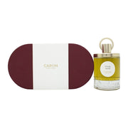 Caron Poivre Sacré Eau de Parfum 100 ml – facetteret glasflakon med gylden ravfarve og sort kvast på prop