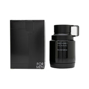 Armaf Odyssey Homme Eau de Parfum, Armaf, 60 ml – sort cylindrisk flakon med sølvdetaljer og låg.