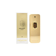 Paco Rabanne Million Gold Elixir Parfum Intense 200 ml, gylden flakon formet som guldbarre med sort detalje og markant logo.