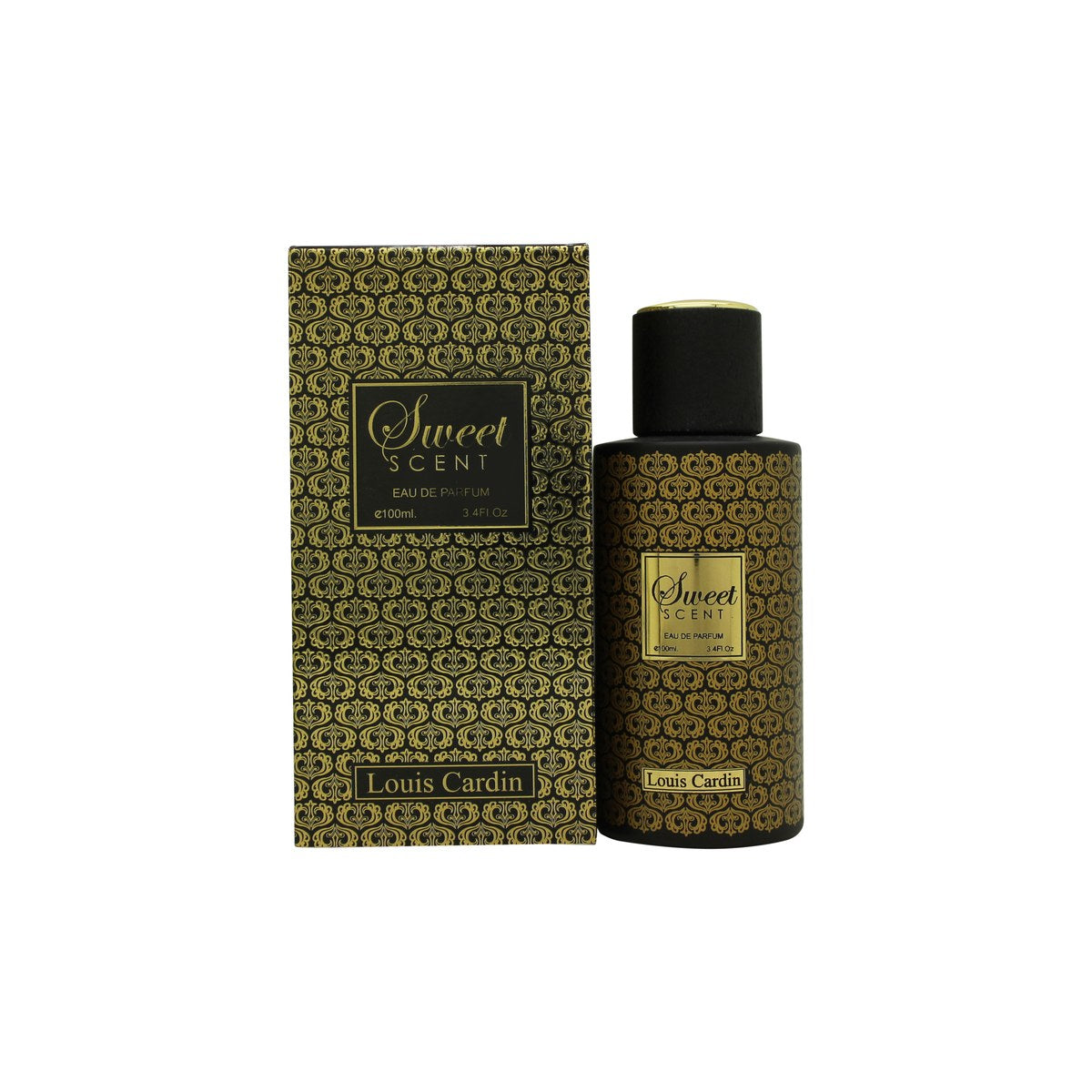Louis Cardin Sweet Scent Eau de Parfum 100 ml fra Louis Cardin i klar glasflaske med gylden essens og dekorativ prop